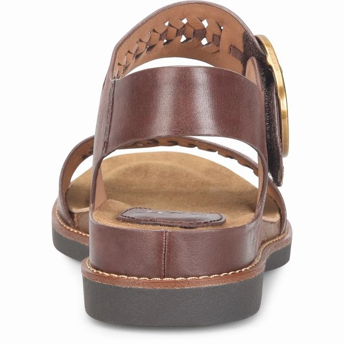Sofft Women's Bali II Artisan Sandal - Cocoa Brown Water Resistant Summer Glow