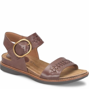 Sofft Women's Bali II Artisan Sandal - Cocoa Brown Active Summer Footwear