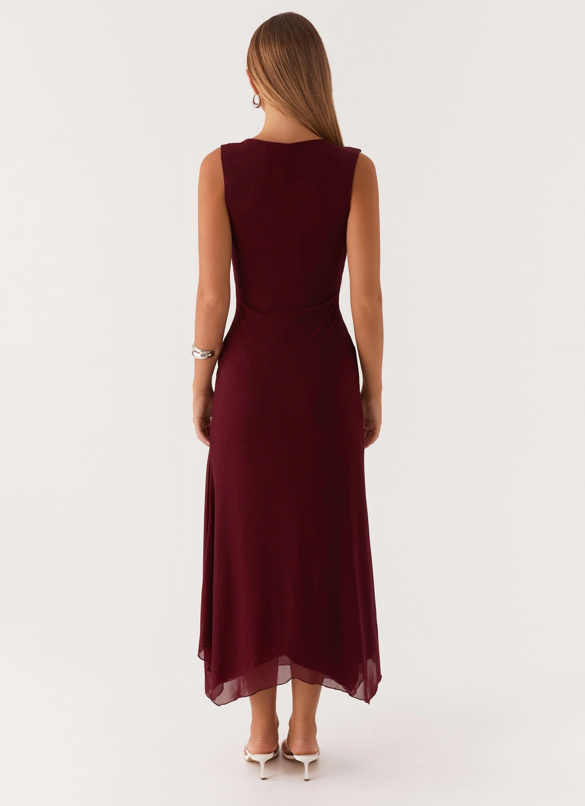 Murphy Maxi Dress - Deep Maroon Comfort and Elegance Grace Glow