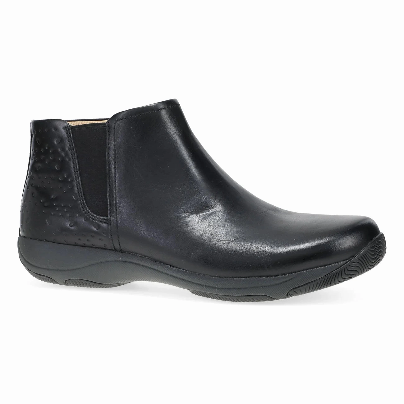 british retro Dansko Women's Sherry Boots - Black Waxy Burnished