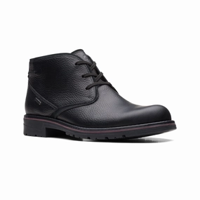 Mesh   lined Leisure Ready Men's Morris Peak Waterproof Chukka - Tumbled Black