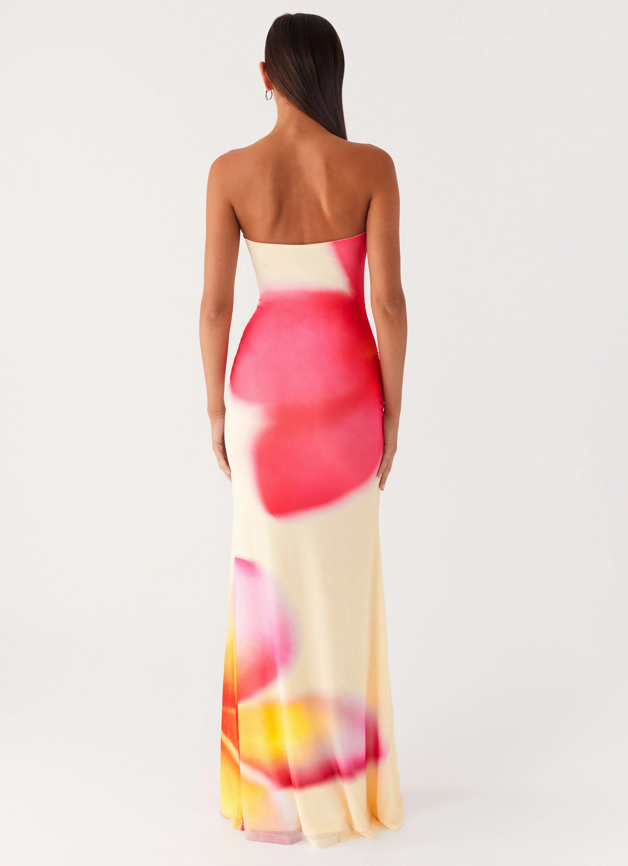 Polished Fit Euro Ease Iroha Strapless Maxi Dress - Frangipani Yellow
