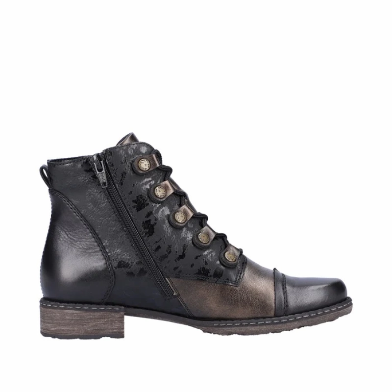 Remonte by Rieker Chandra 91 Boot - Schwartz/Antik Heavy Duty Support