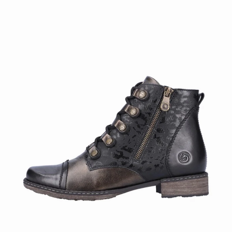 Remonte by Rieker Chandra 91 Boot - Schwartz/Antik Ankle Support Reinforced Form Weather Resistant User