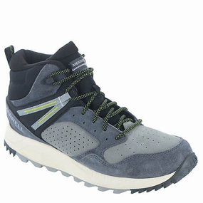 Stacked Heel Structure Merrell Men's Wildwood Waterproof Mid Boot - Granite