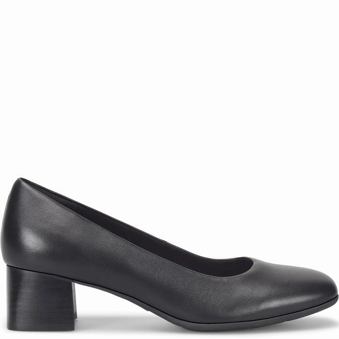 Sustainable Rubber Compound Cushioned lining Comfortiva Women's Peach Slip-On Dress Pump - Black