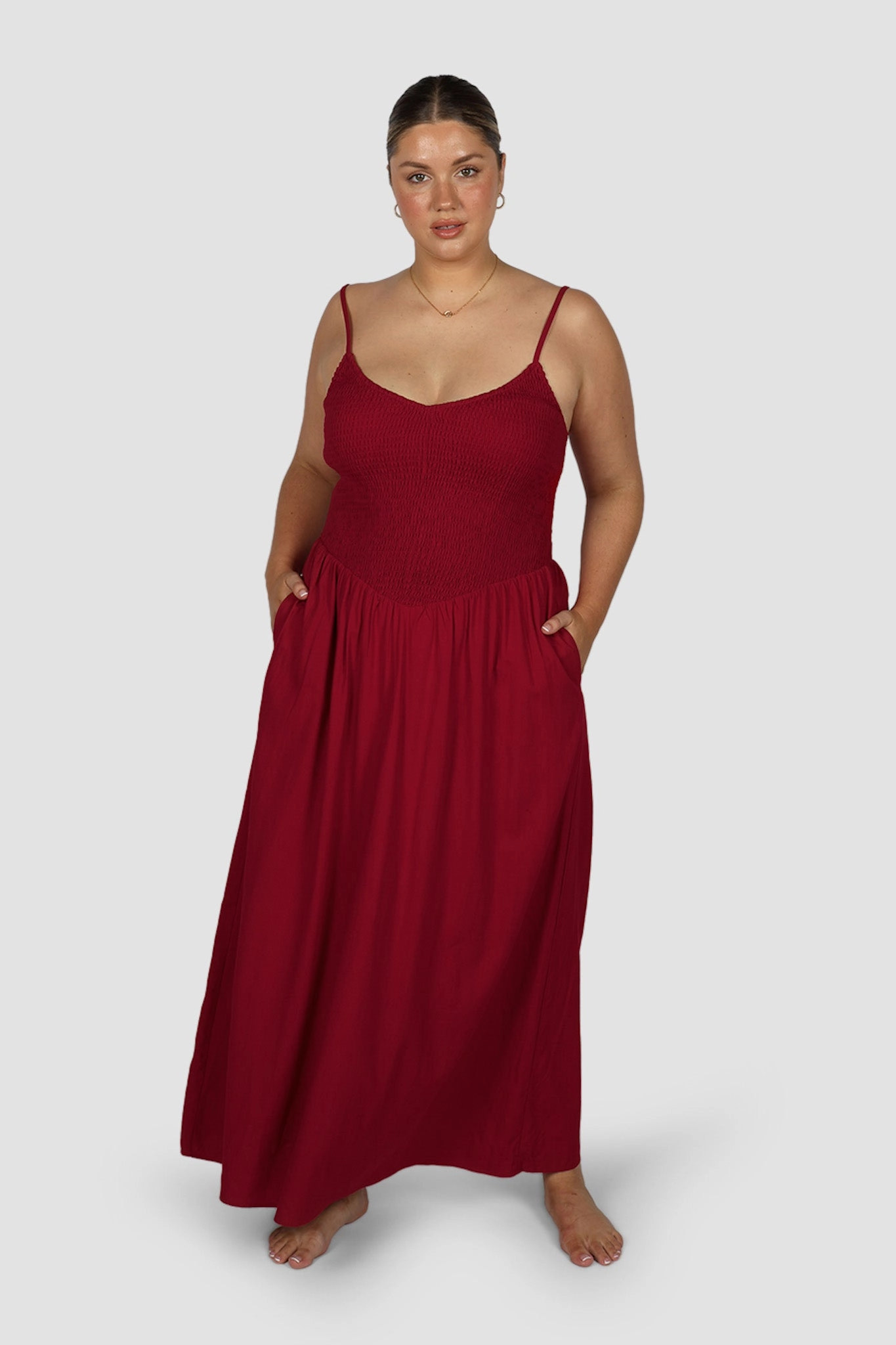 Perfect Day-to-Night High-waist YARA DRESS RED