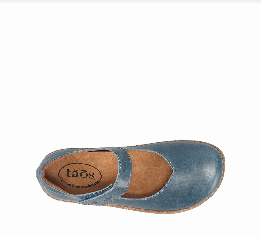 Festival Style Taos Women's Ultimate Mary Jane - Petrol Blue Leather