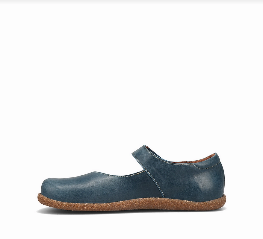 Cozy Design Taos Women's Ultimate Mary Jane - Petrol Blue Leather