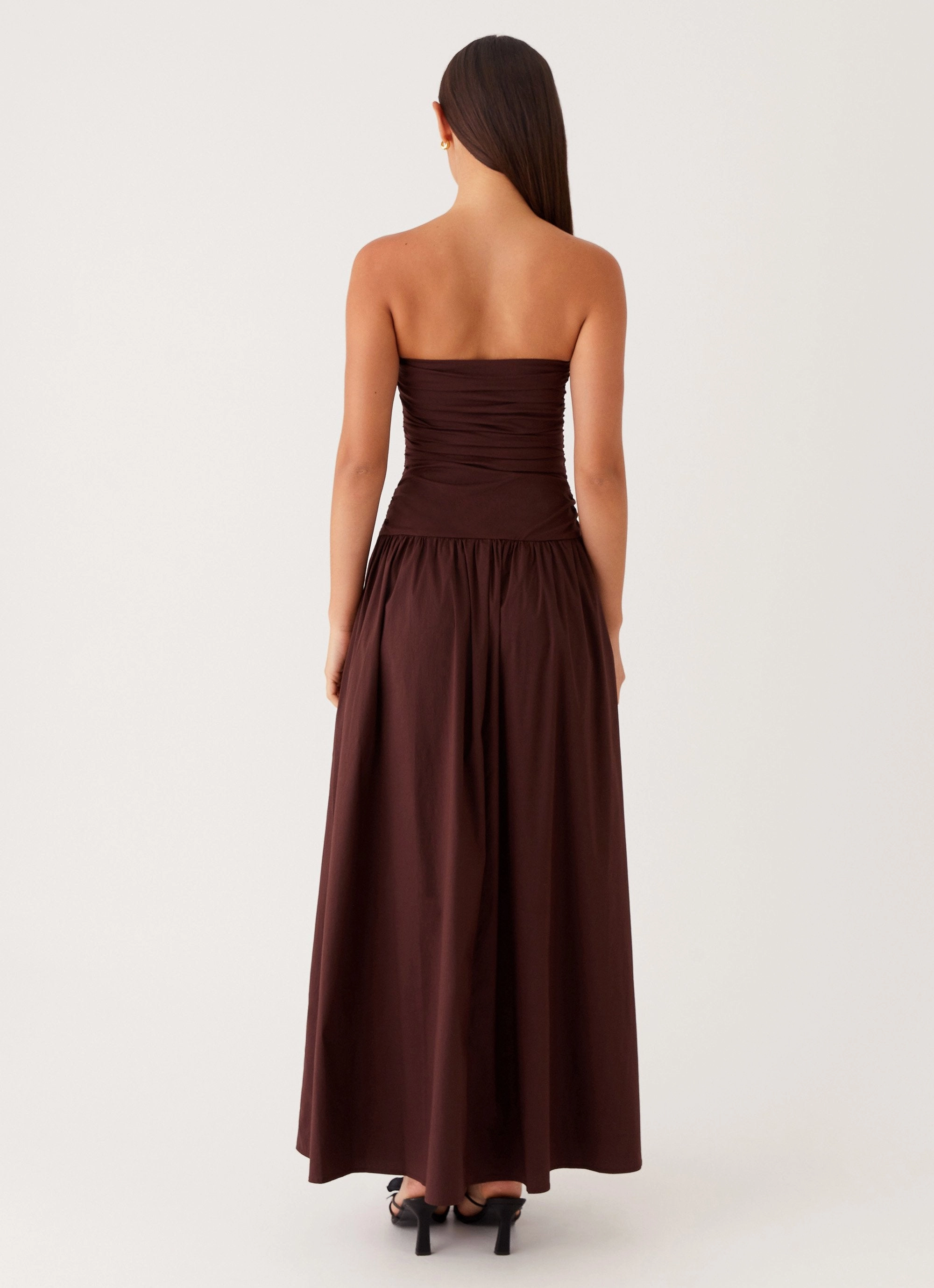Tie-Detail Weekend Casual Carmel Maxi Dress - Brown