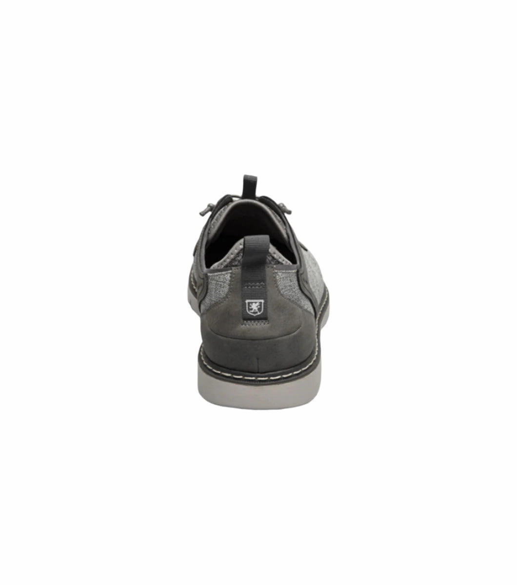 Stacy Adams Men's Scanlan Plain Toe Elastic Lace Up - Gray Multi Run Errand Anti Odor Treatment