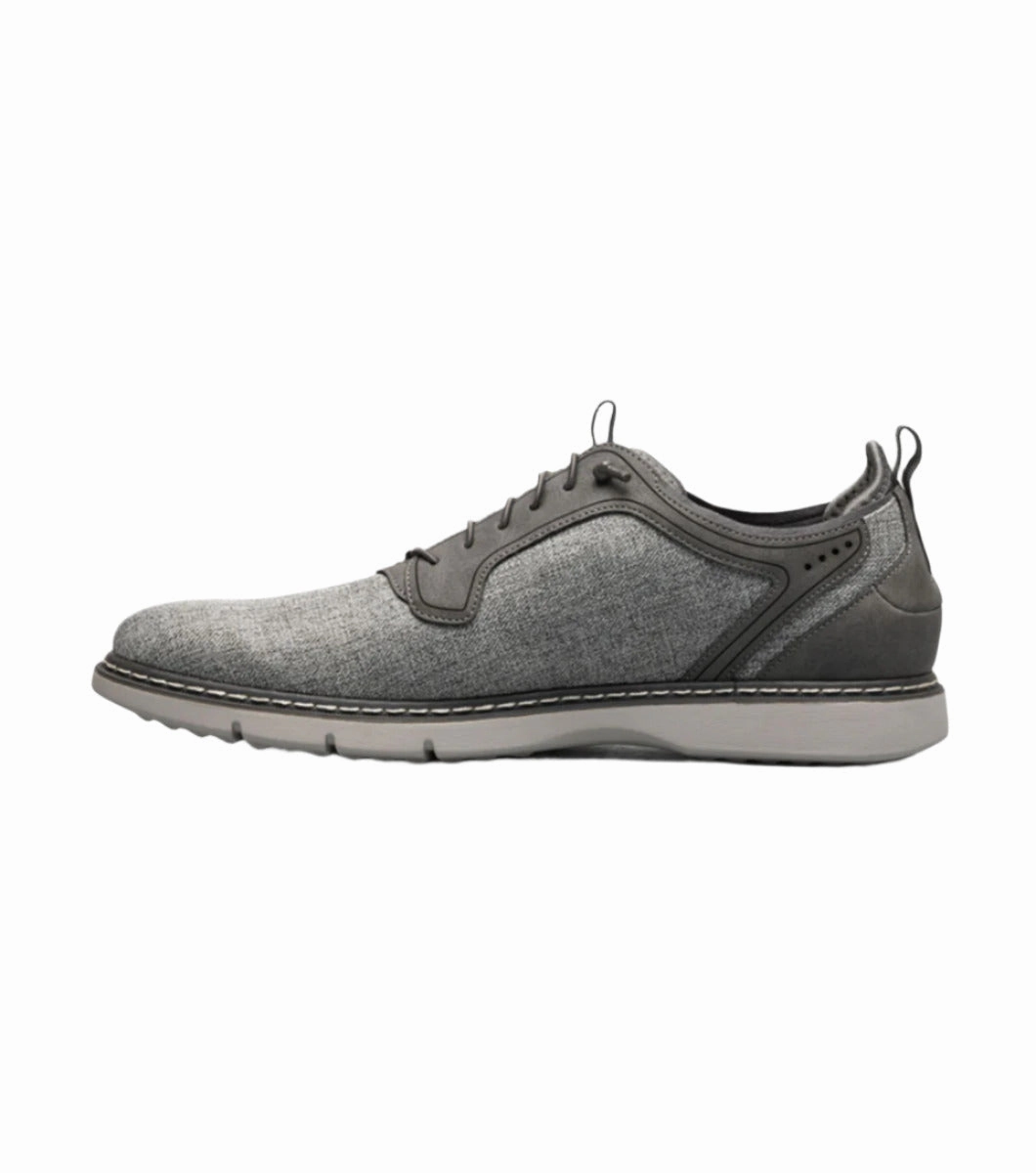 clean look Stacy Adams Men's Scanlan Plain Toe Elastic Lace Up - Gray Multi