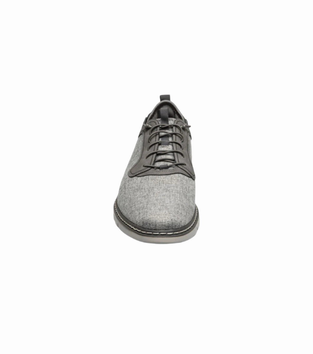 Go Daily Easy Pair Stacy Adams Men's Scanlan Plain Toe Elastic Lace Up - Gray Multi