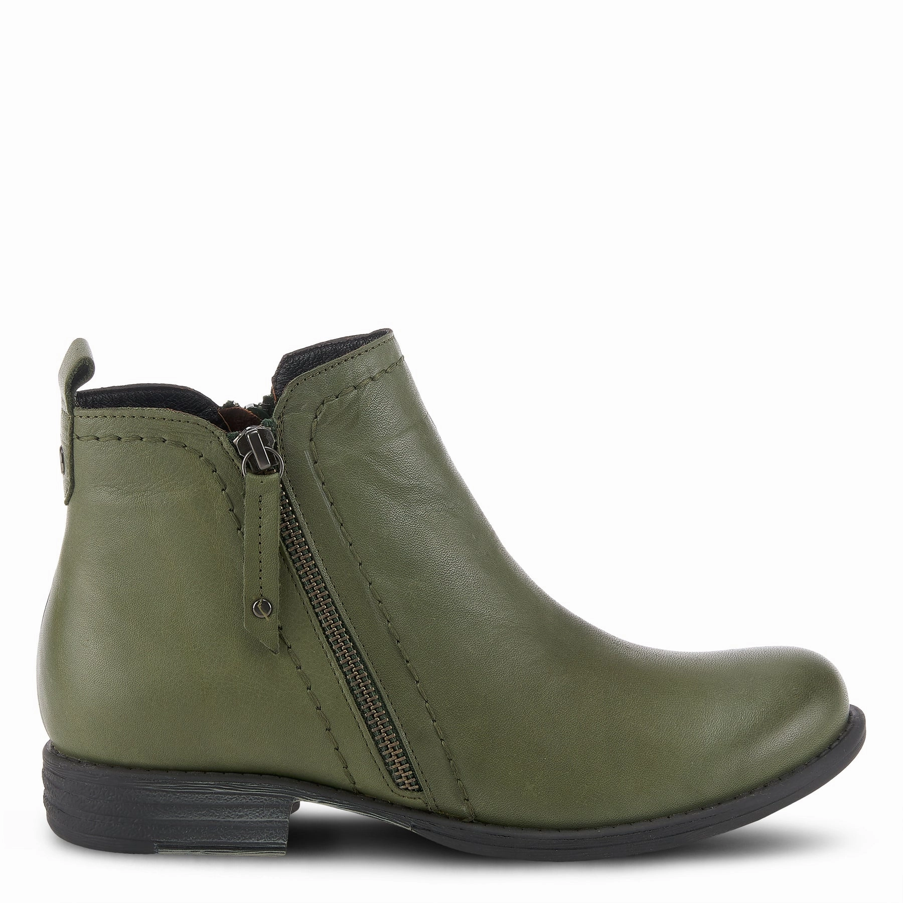 Stable Support Cold Weather Commuter Ventilation Perforations Spring Step Women's Oziel Boot - Olive Green