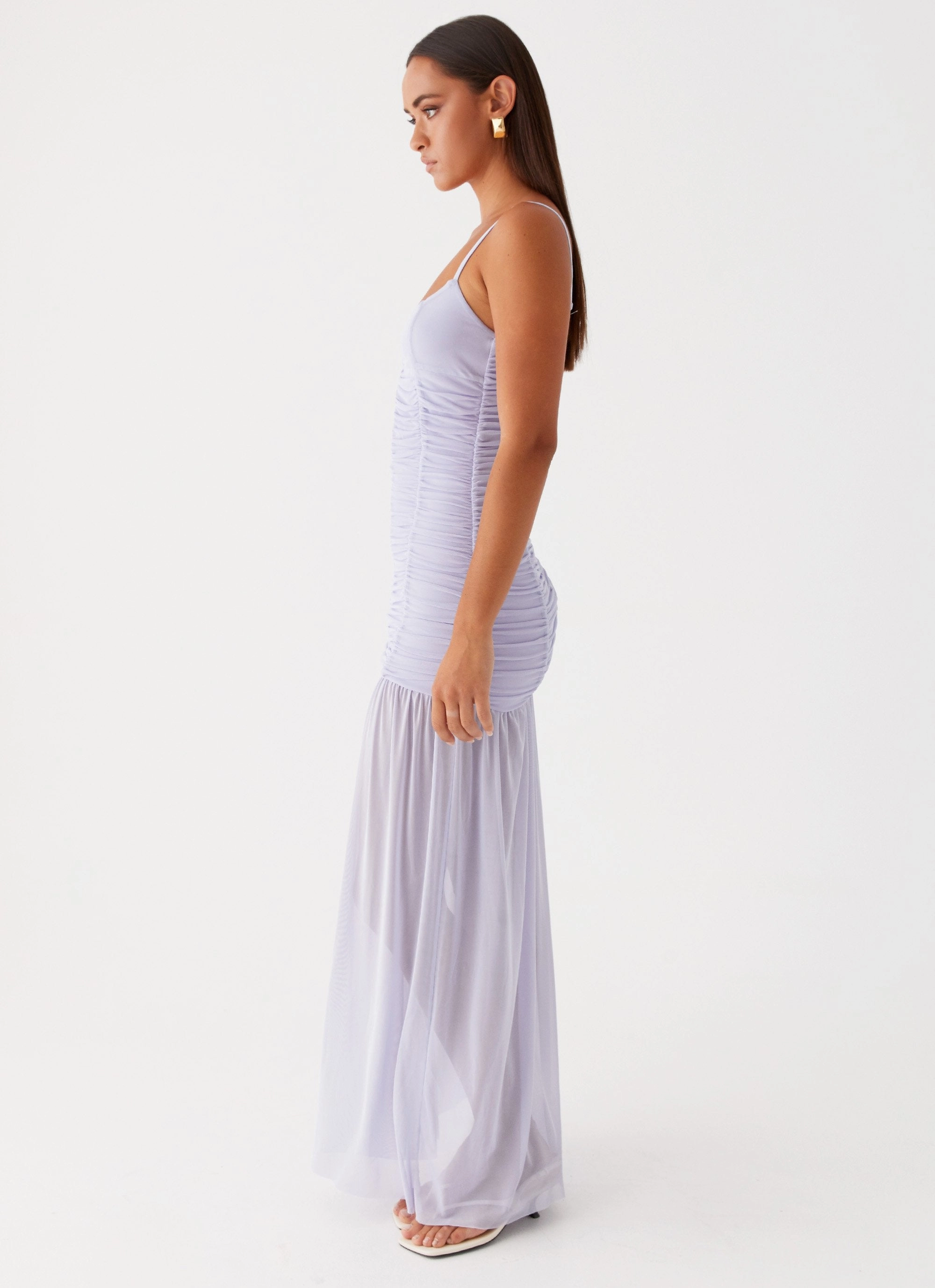 Formal Choice Constance Mesh Maxi Dress - Lavender