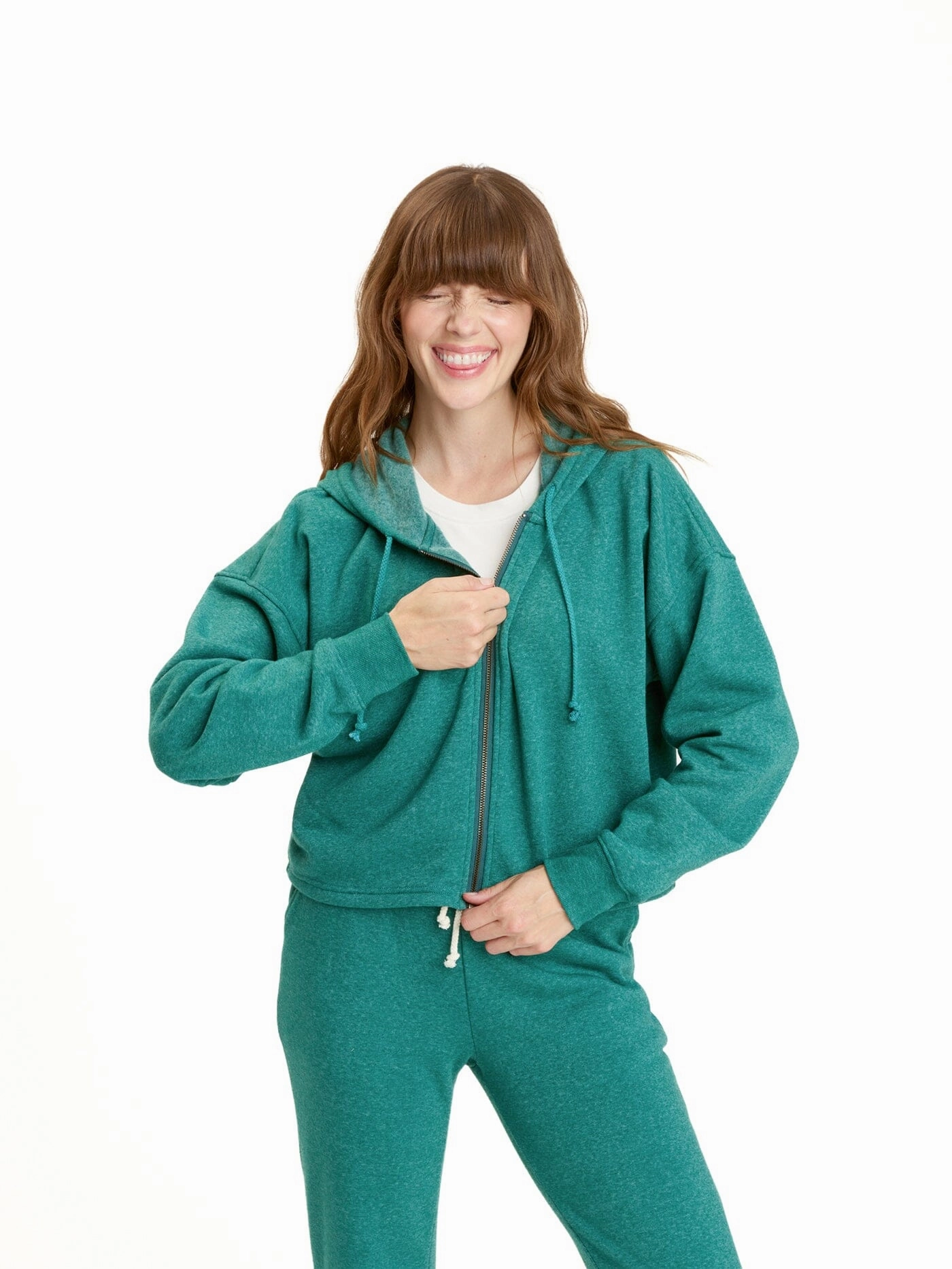 Casual Comfy Layer Venetia Crop Hoodie