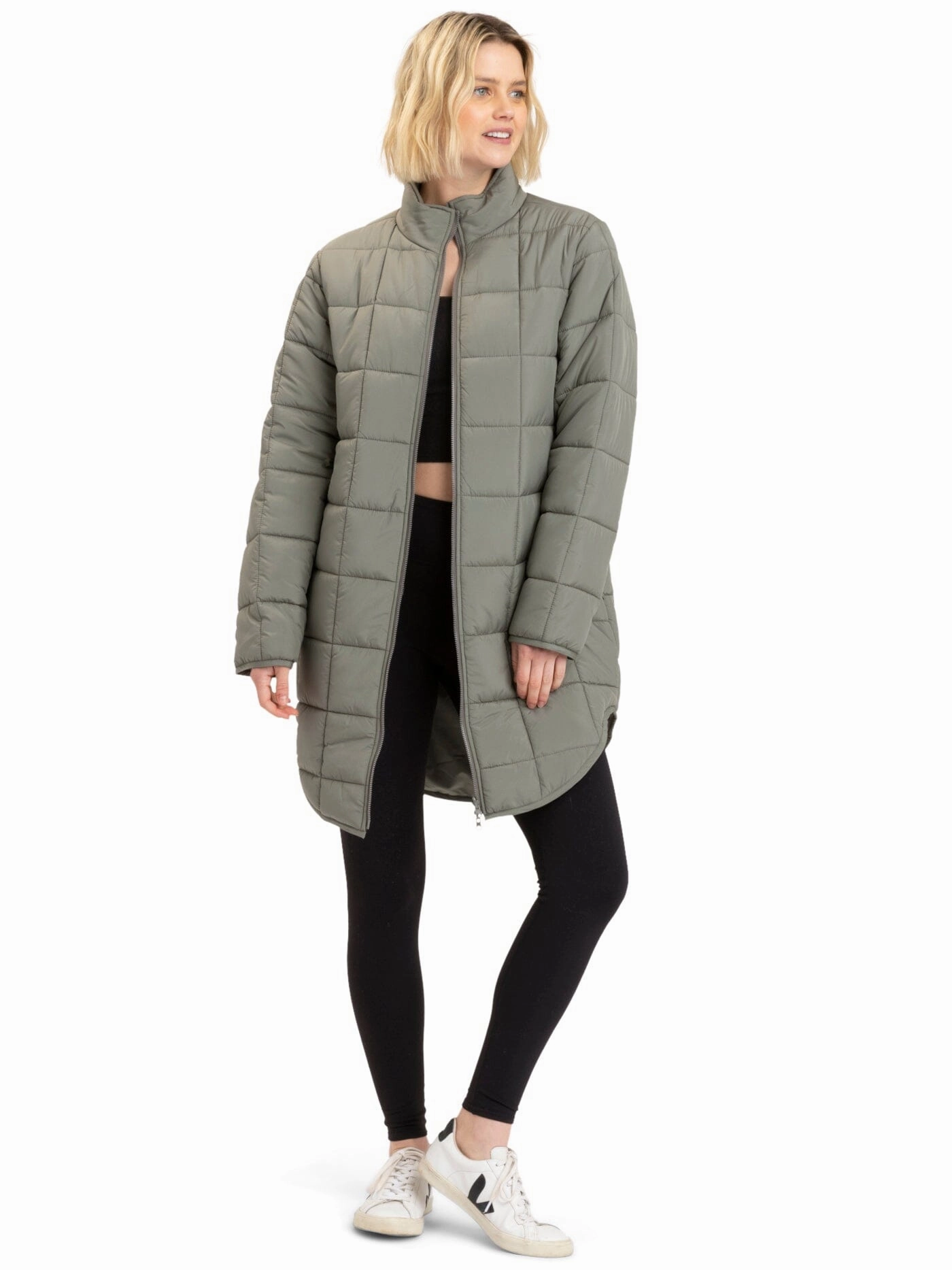 Azima Packable Long Puffer Jacket Basic Essential Layer StretchableMaterial