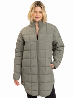 Azima Packable Long Puffer Jacket Long Length Top Guard