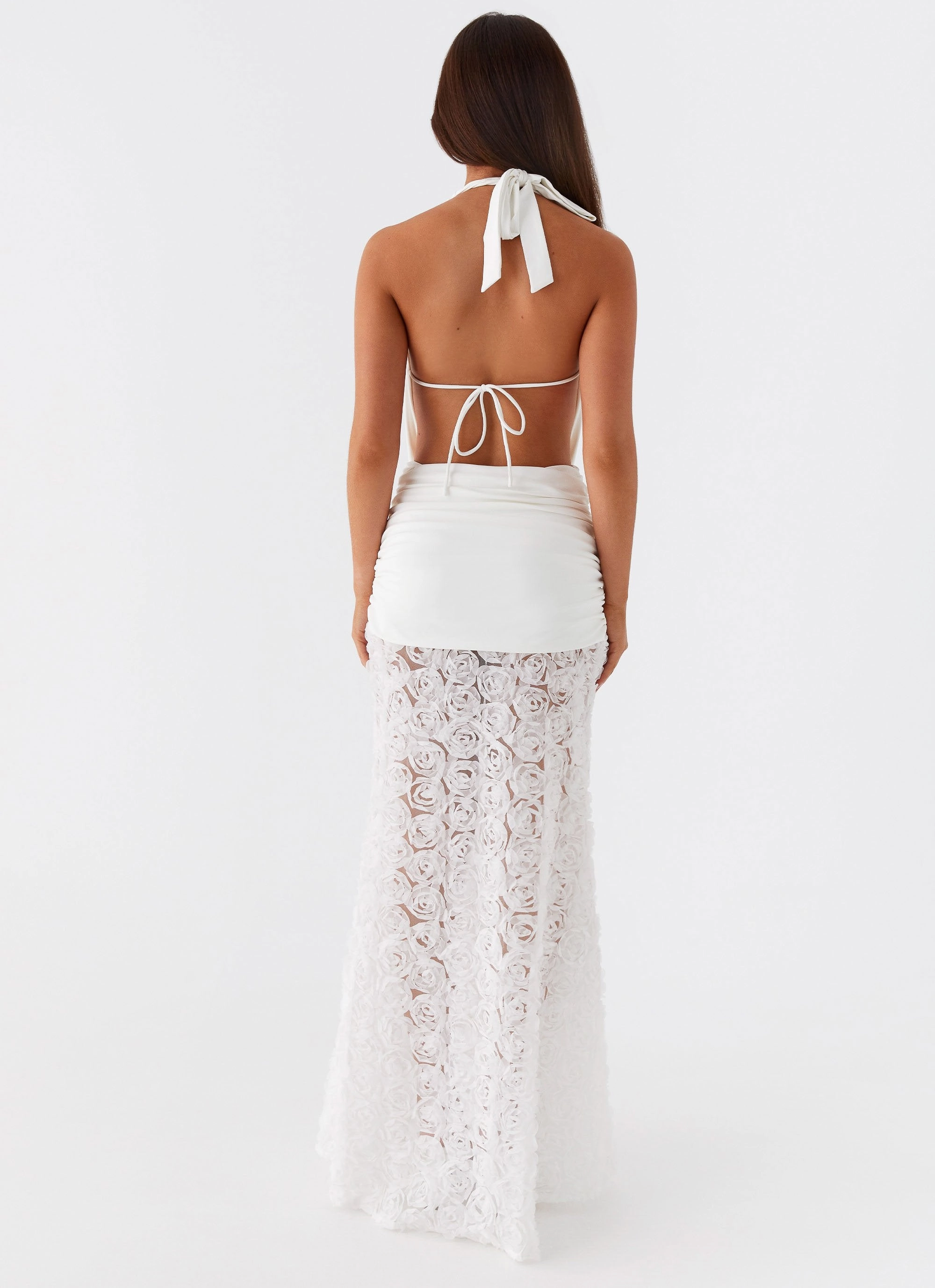 Refined Simplicity Kita Textured Maxi Dress - White