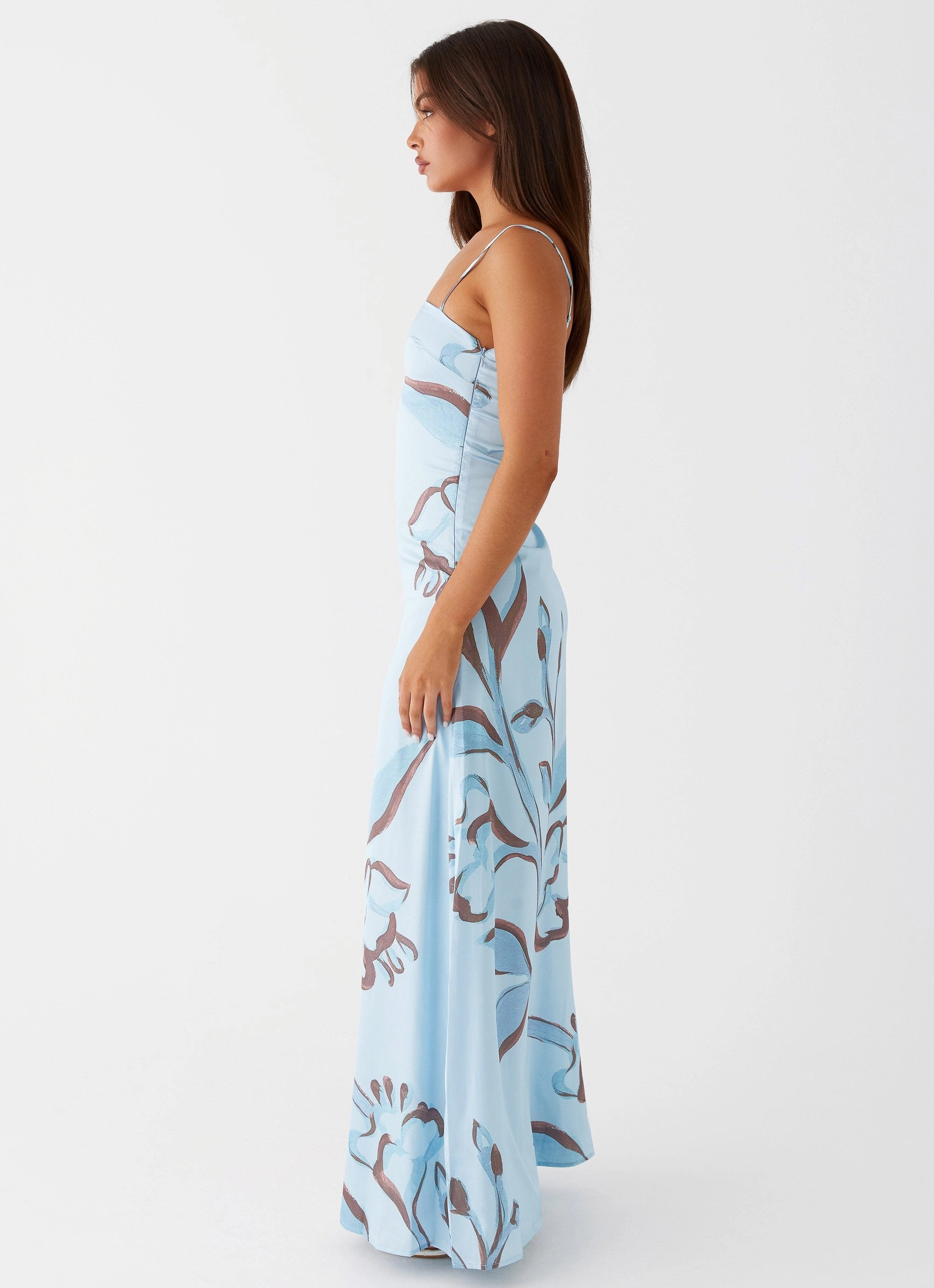 Urban Look Aster Bloom Maxi Dress - Blue Floral