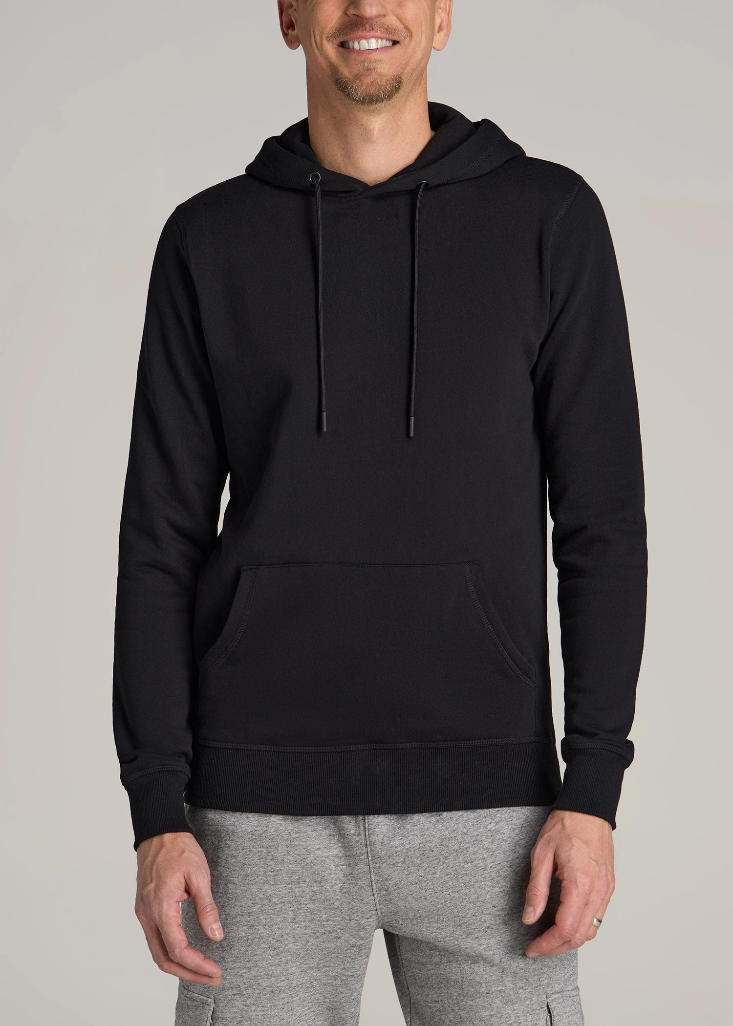 Wearever Fleece Pullover Men's Tall Hoodie in Black product solo self expression windproof