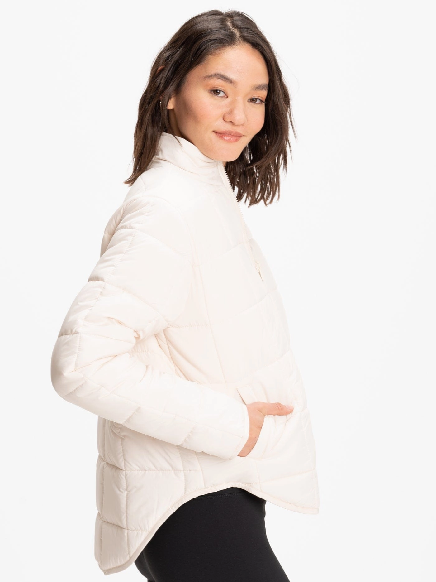 Waterproof Stitch Details Athene Packable Puffer Jacket