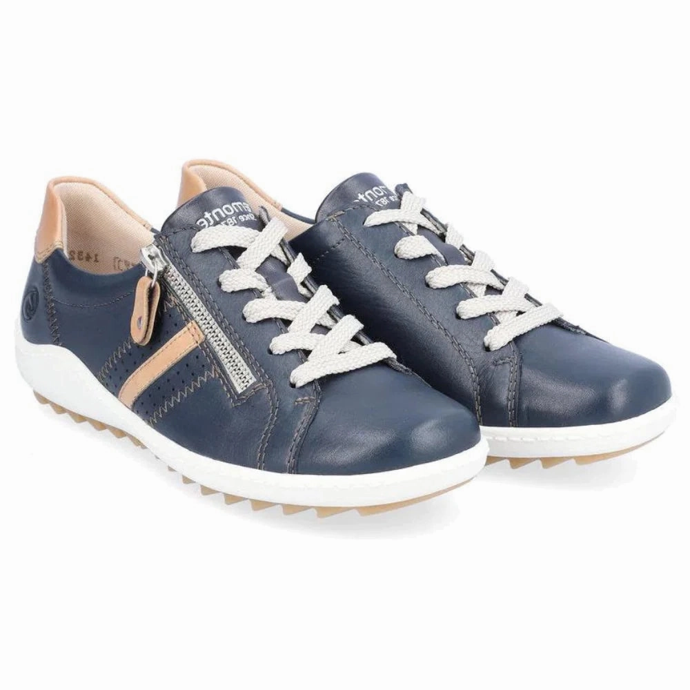 Women's Remonte by Rieker LIV Sneaker - Atlantis/Bisquit/Pazifik Sporty Friend Jog