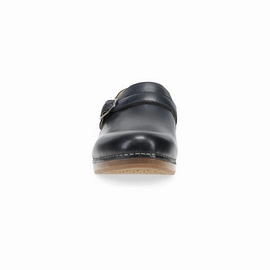 Dankso Women's Margaret Clog - Black Burnished Calf Concert Fit