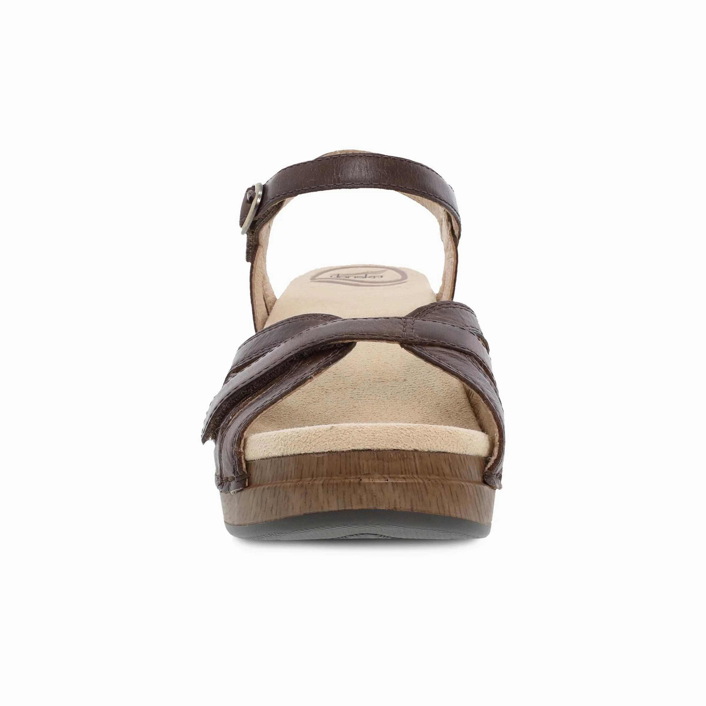 Quick Slide Dansko Season Pull Up Vintage Sandal - Teak