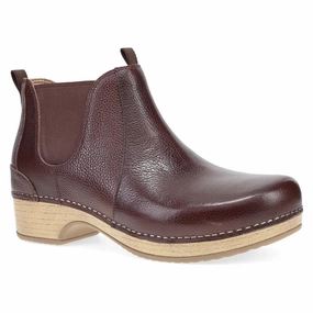 Smart Design Dansko Women's Becka Pull Up Bootie - Cordovan