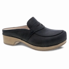 Turn Hike Eva Midsole Dansko Women's Bel Pull Up Mule - Black Oiled