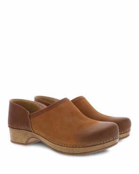 Desert Jog Classic Lines Dansko Women's Brenna Burnished Suede - Tan