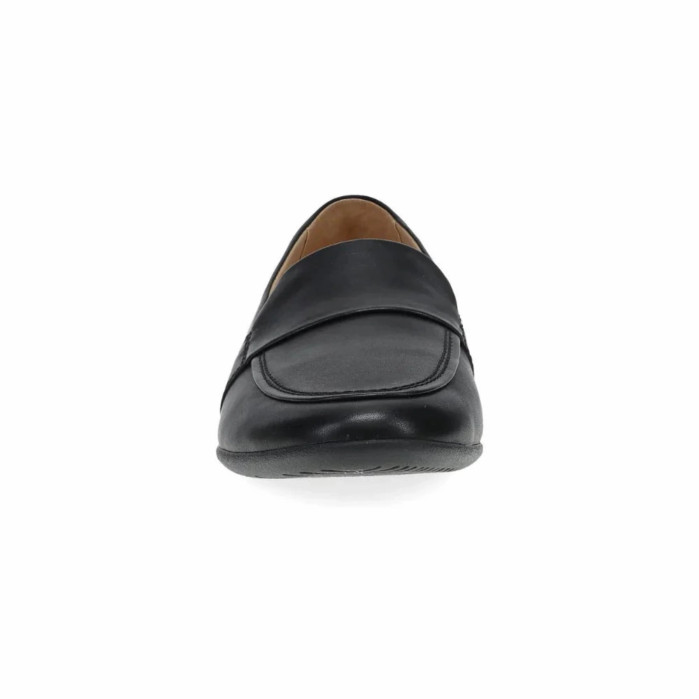 Urban Minimal Slip Resistant Sole Dansko Women's Linden Loafer Flat - Black