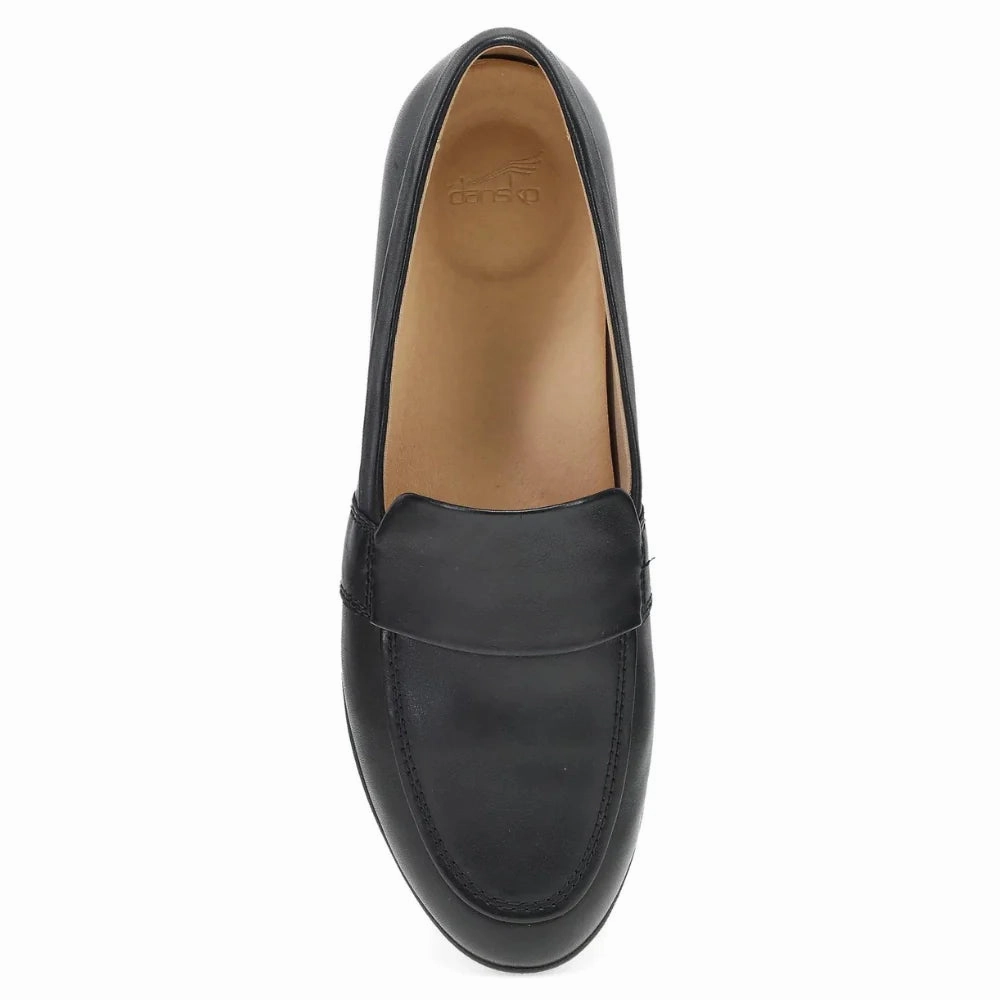 Dansko Women's Linden Loafer Flat - Black Cool Shape Low Rise