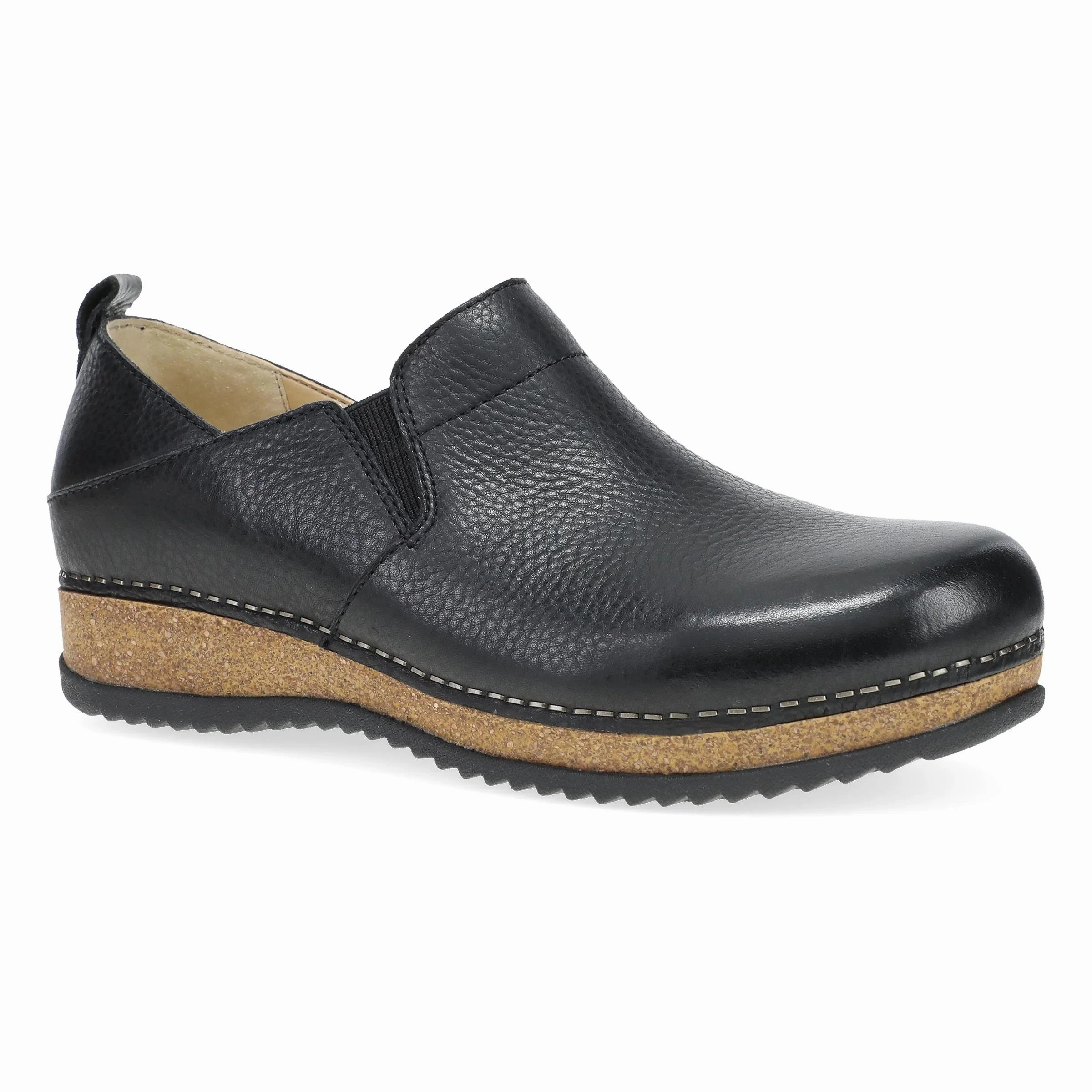 Compression Molding Dansko Women's Meara Slip-On Clog - Black Waxy Milled