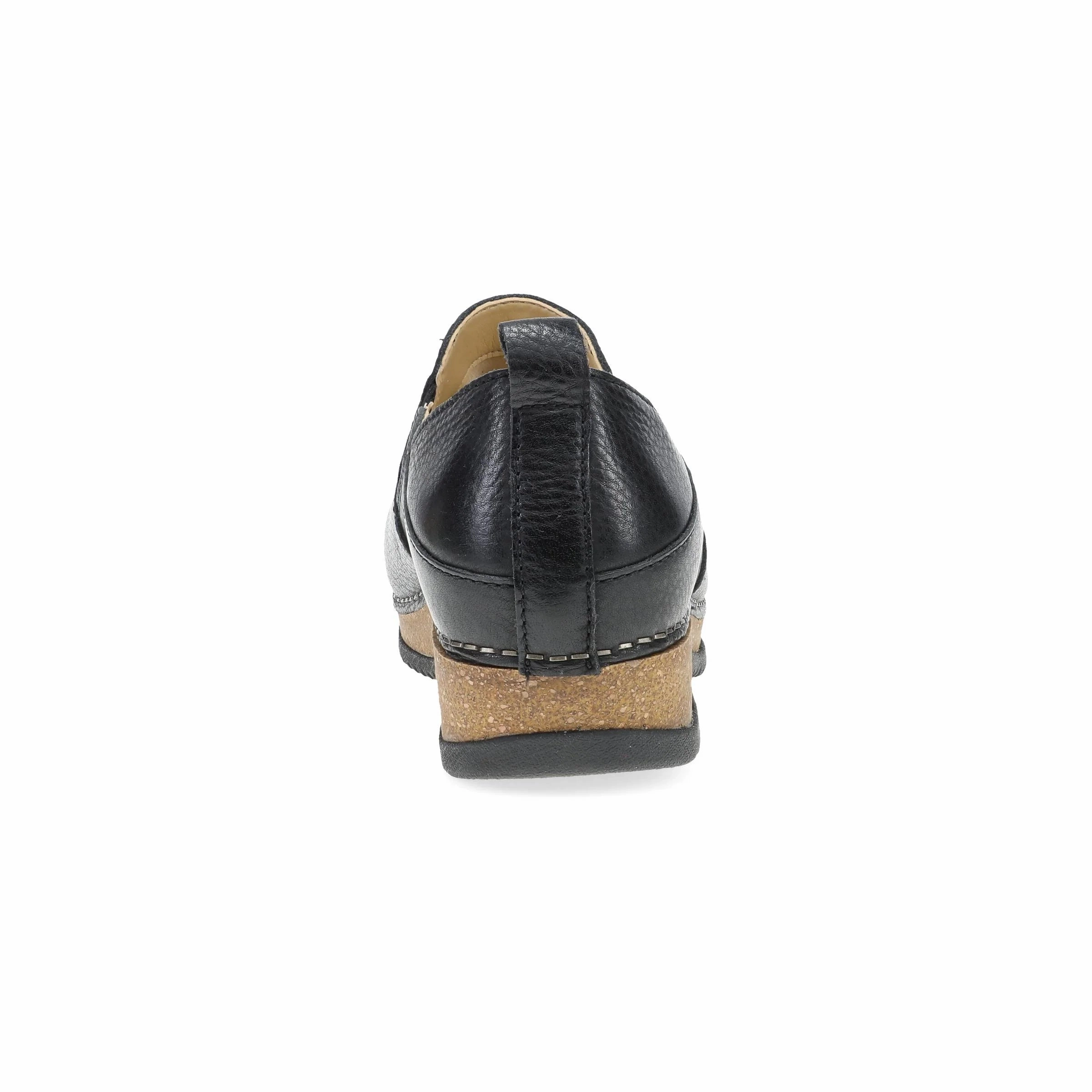 Festival Style Dansko Women's Meara Slip-On Clog - Black Waxy Milled