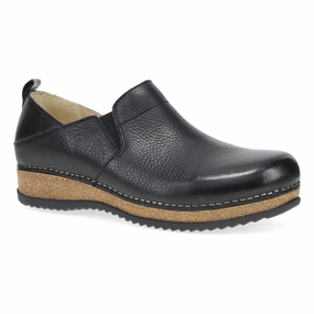 Compression Molding Dansko Women's Meara Slip-On Clog - Black Waxy Milled