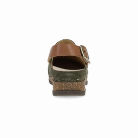 Cloudy Step Dansko Women's Merrin Mule - Olive Embossed Suede