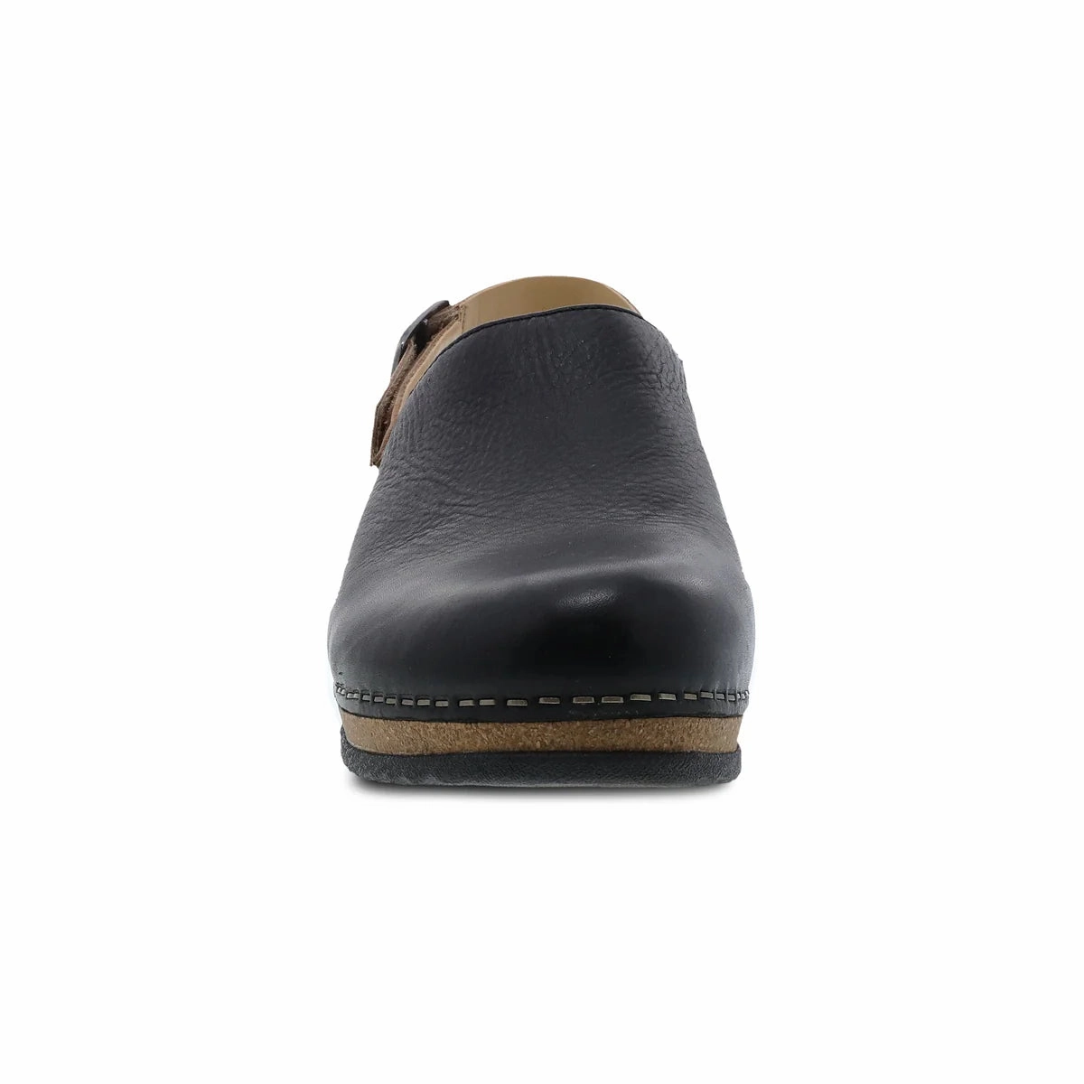 Core Comfort bike ride Dansko Women's Merrin Waxy Milled Mule - Black