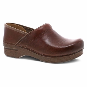 Anti Skid Dansko Women's Professional Full Grain Clog - Saddle