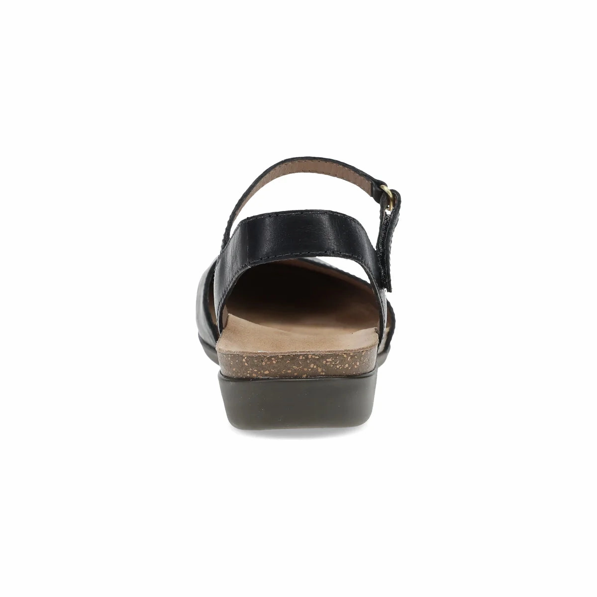 Dansko Women's Rowan Waxy Burnished Mary Jane - Black Natural Form Earth Brown
