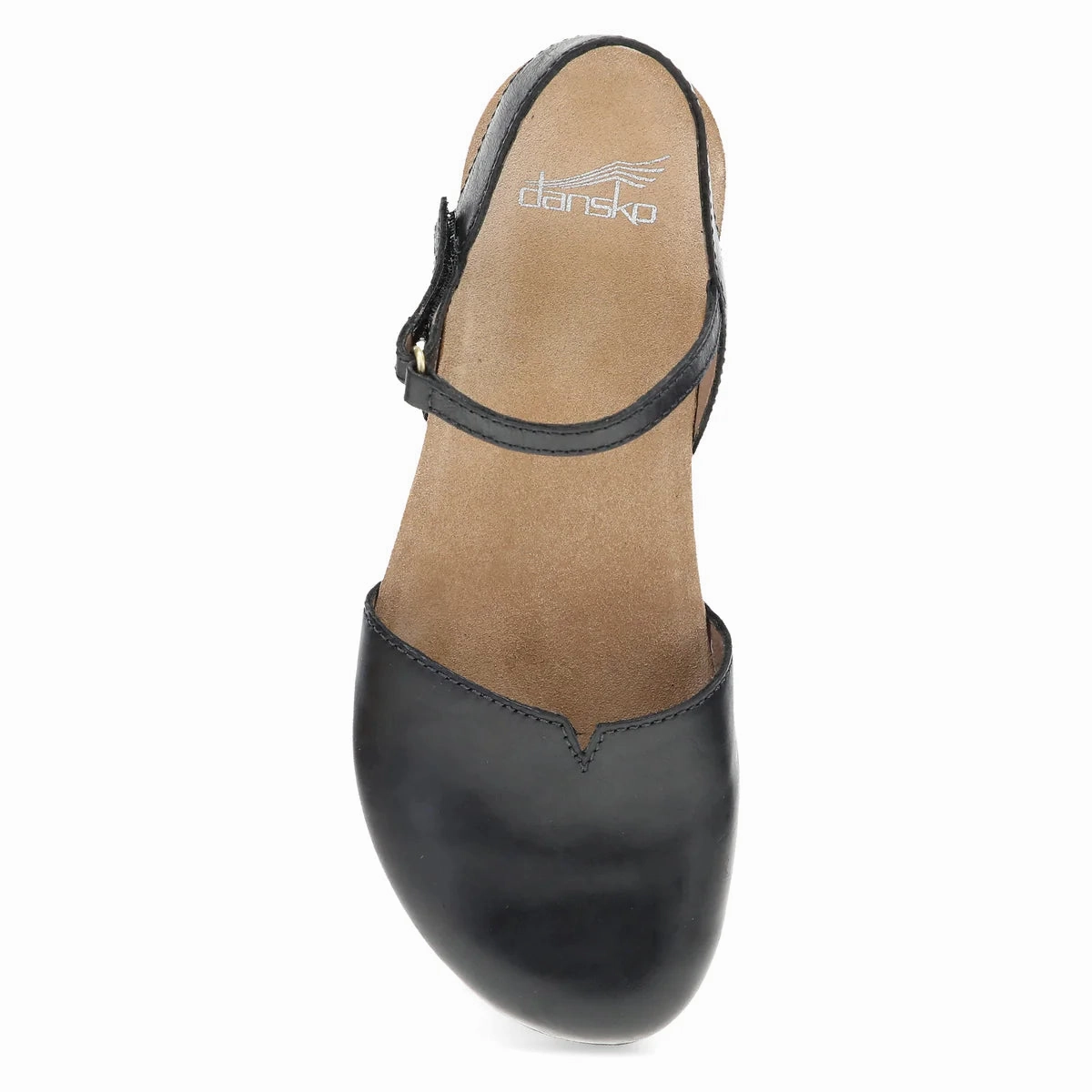 Orthopedic Support Style Match Dansko Women's Rowan Waxy Burnished Mary Jane - Black