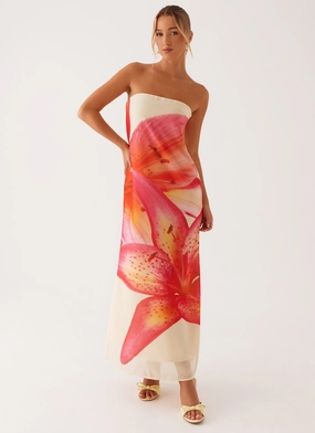 Bold Touches Pastel-Tone Darcy Maxi Dress - Yellow Floral