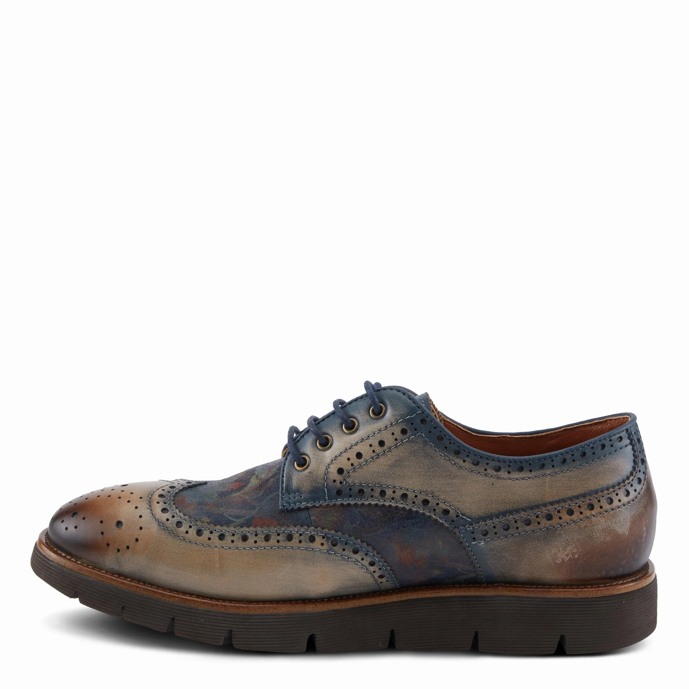 L'Artiste by Spring Step Men's Beaufort Oxford Shoe - Taupe Multi Everyday Routine Evening Ready