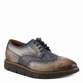 L'Artiste by Spring Step Men's Beaufort Oxford Shoe - Taupe Multi Rain Hike