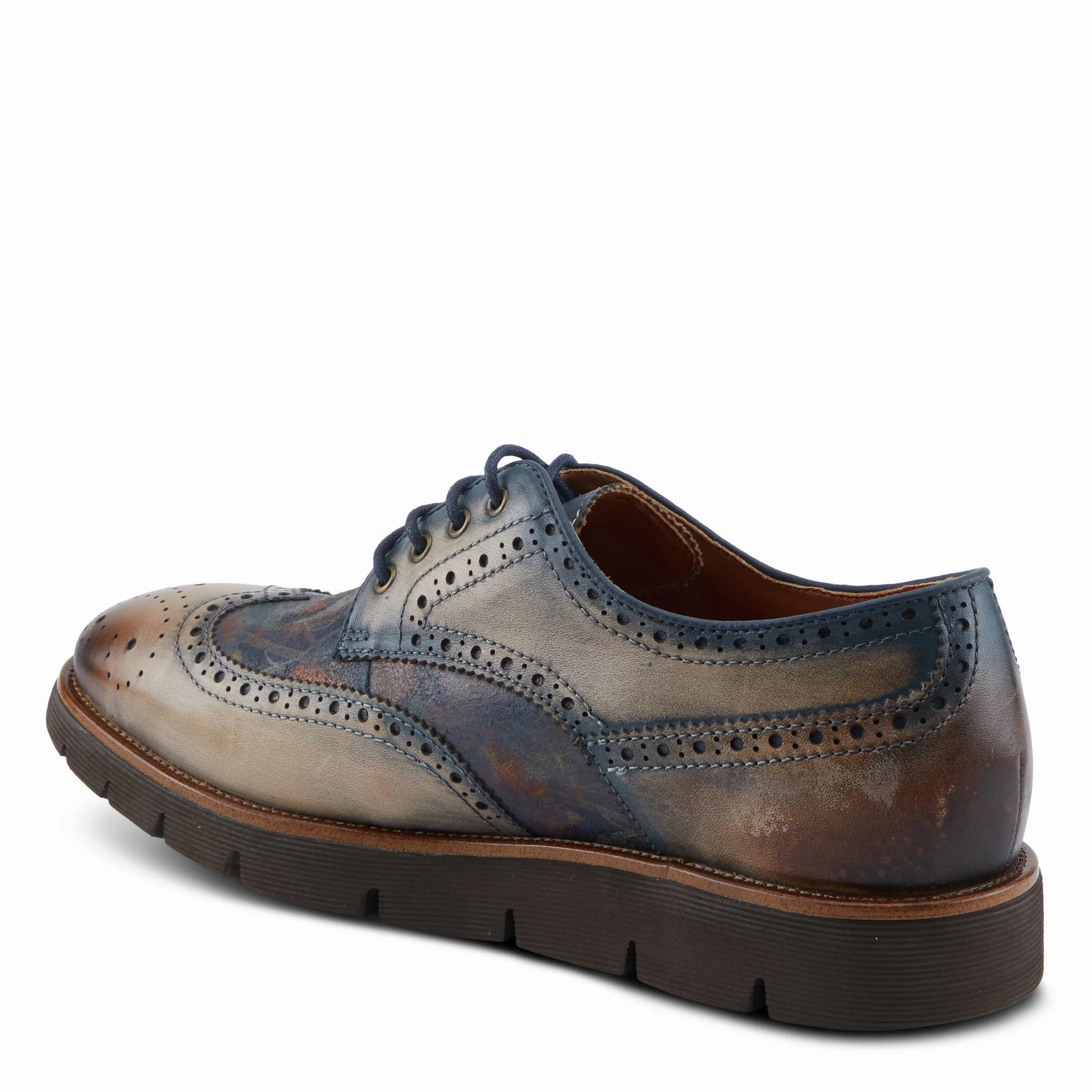 L'Artiste by Spring Step Men's Beaufort Oxford Shoe - Taupe Multi Ergonomic Design Durable Material