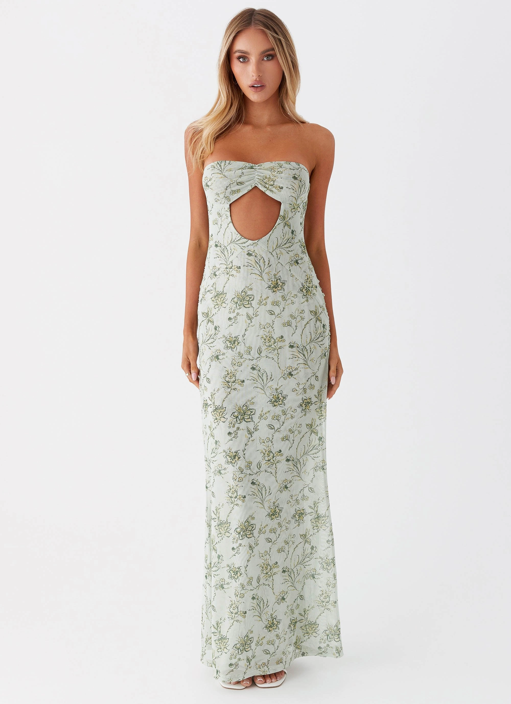 Crisp Look Dearest Maxi Dress - Sage Floral