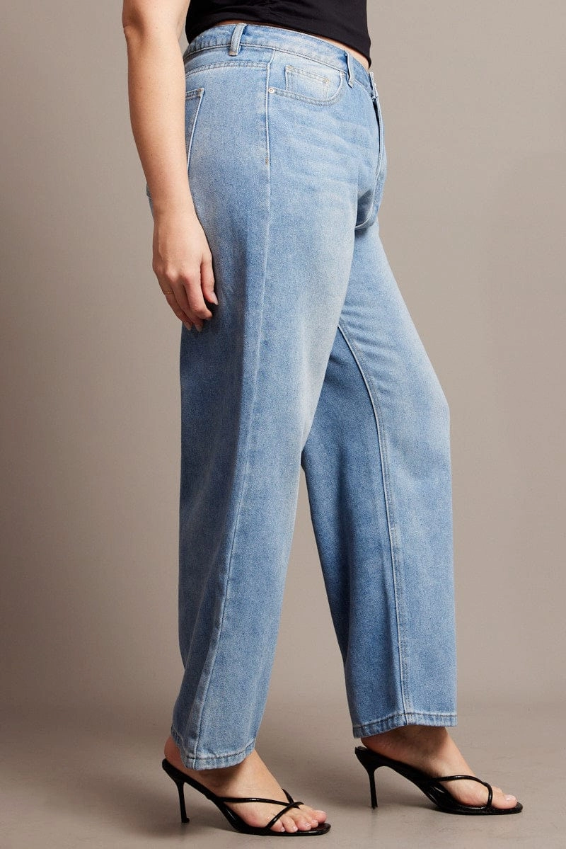 Denim Baggy Jeans High Rise Everyday Pick Weekend Style Smooth