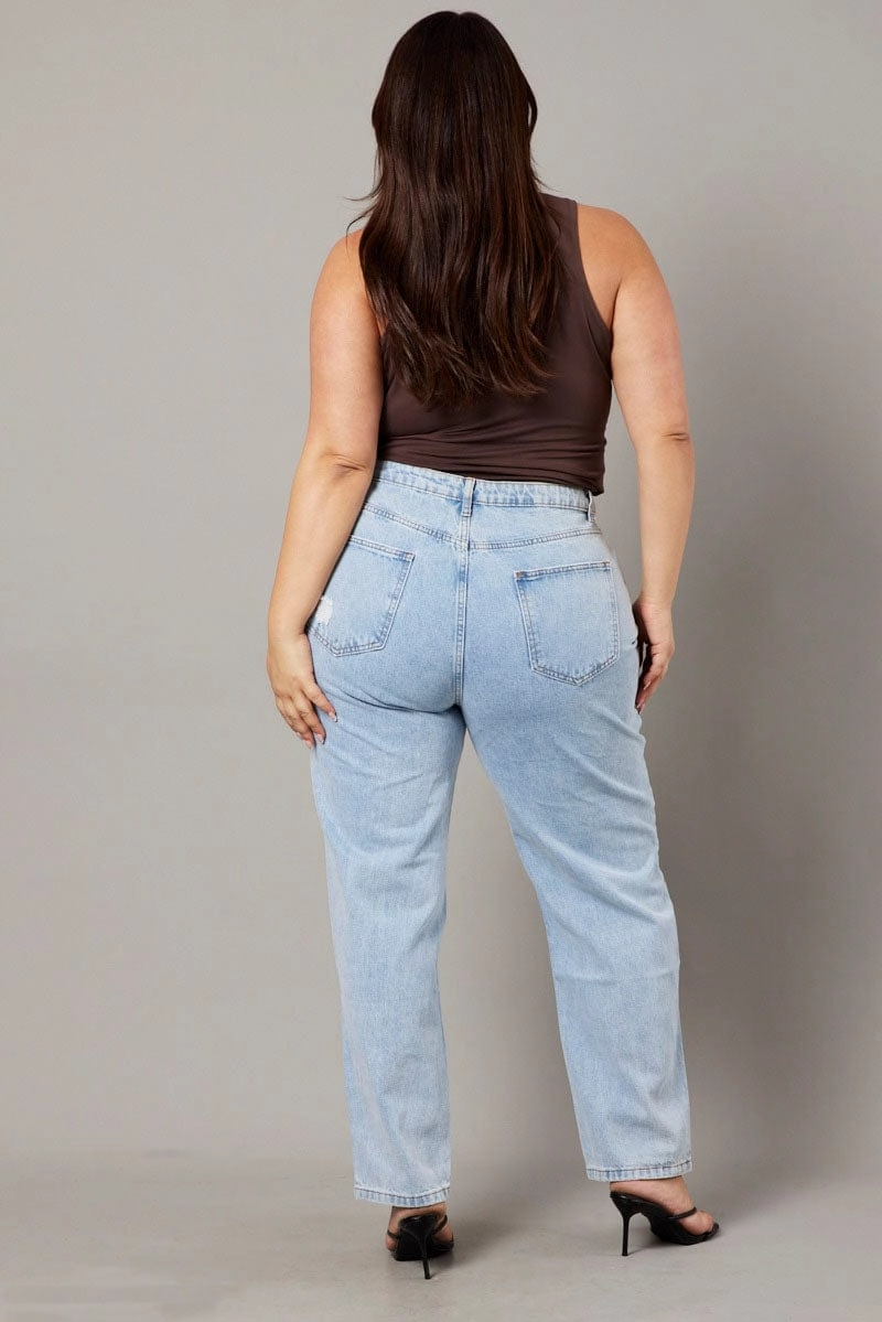 Cool Essentials Denim Baggy Jeans High Rise