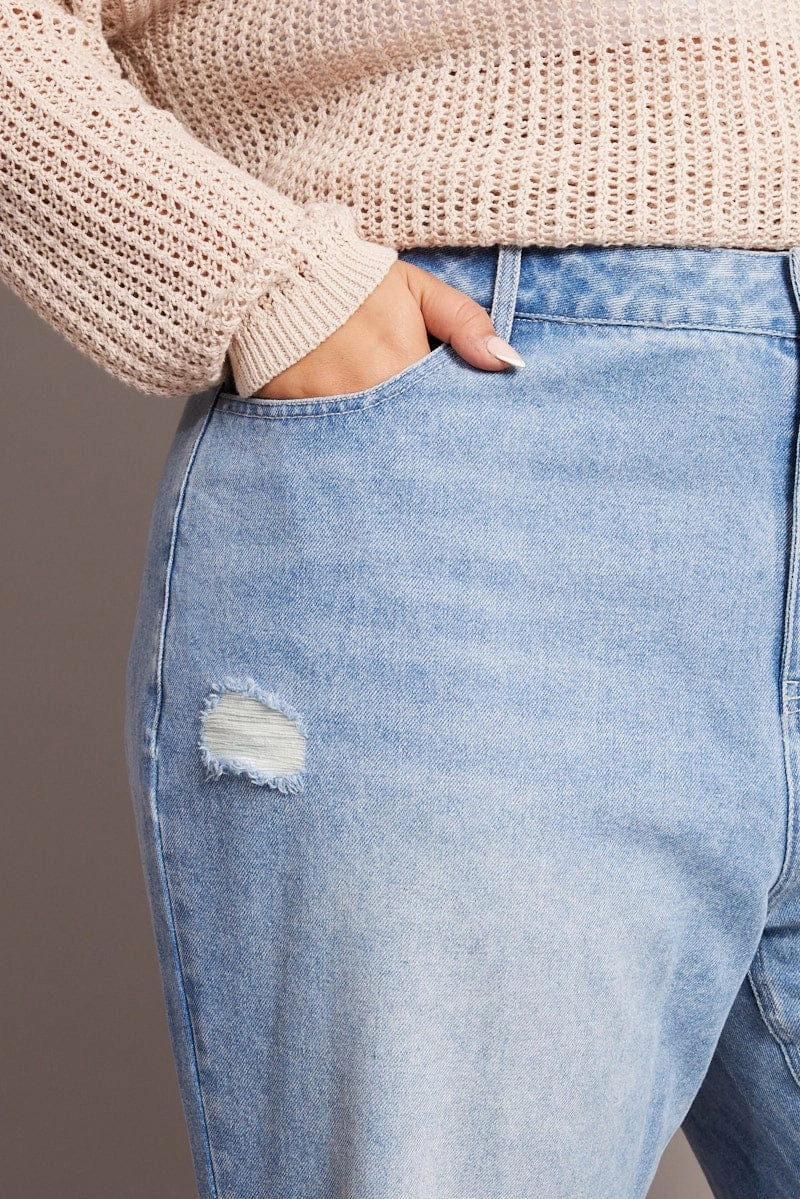 Versatile Waist Design Chic Comfort Denim Baggy Jeans High Rise